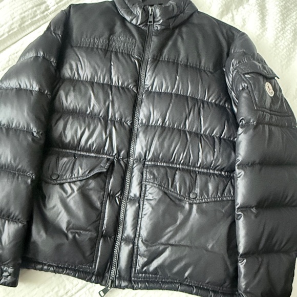 Moncler Glossy Dark Puffer Jacket